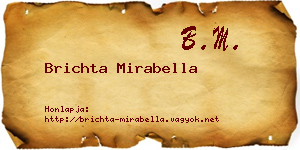 Brichta Mirabella névjegykártya